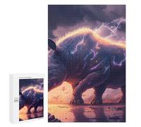 Adult Jigsaw Puzzles1000 PCS Thundering Rhino Epic Wildlife Artwork -1 Puzzle for Adults Hands-on Game Perfect Decoration Christmas Birthday Gifts 1000 PCS