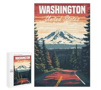Adult Jigsaw Puzzles1000 PCS Washington State Travel Adult Puzzles Toy Wall Decor Difficult Challenge Unique Birthday And Xmas Gifts 1000 PCS