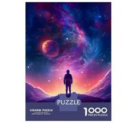 Adult Jigsaw Puzzles1000 Pieces A Man Standing in Space Jigsaws for Adults Family Game Precision Cutting Fun at Home Activities, 52x38cm/1000pcs