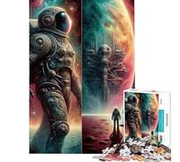 Adult Jigsaw Puzzles1000 Pieces A Space Travel Handeye Coordination Training Polished Safe Smooth Edges Memorable Birthday Gifts (Size 38x52cm)