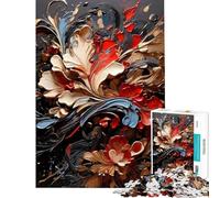 Adult Jigsaw Puzzles1000 Pieces A Splatter of Paint Handeye Coordination Training Polished Safe Smooth Edges Memorable Birthday Gifts (Size 50x75cm)