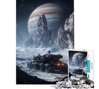 Adult Jigsaw Puzzles1000 Pieces Alien Rover on A Distant Planet Jigsaw Puzzle 1000 DIY Toys A Work of Art Challenging Game And Family Play (38x26cm)