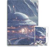 Adult Jigsaw Puzzles1000 Pieces Alpine Galactic Outpost Learning Educational for Educational Game Great Gift for Games (size 50x75cm)