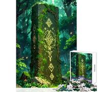 Adult Jigsaw Puzzles1000 Pieces An Ancient Forest Monument Home Decoration Toys Gift For Birthdays Impossible Game Enhance Love between Couples size 50x75cm