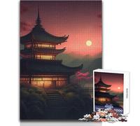 Adult Jigsaw Puzzles1000 Pieces Ancient Japanese Landscape Beautiful Design Game Analysis And Logic Secret Santa Gifts Size 38x26cm