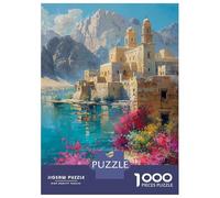 Adult Jigsaw Puzzles1000 Pieces Ancient Monastery by The Lake Puzzle for Adults DIY Toys Perfect Decoration Unique Birthday And Xmas Gifts 52x38cm/1000pcs