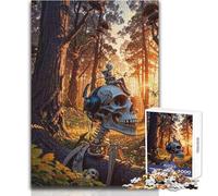Adult Jigsaw Puzzles1000 Pieces Android And Music Skull Beautiful Design Game Analysis And Logic Secret Santa Gifts Size 38x52cm