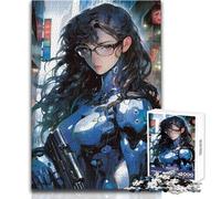 Adult Jigsaw Puzzles1000 Pieces Android Cyborg Soldier Beautiful Design Game Analysis And Logic Secret Santa Gifts Size 50x75cm