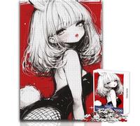 Adult Jigsaw Puzzles1000 Pieces Anime Bunny Girl Illustration Beautiful Design Game Analysis And Logic Secret Santa Gifts Size 38x26cm