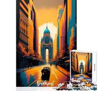 Adult Jigsaw Puzzles1000 Pieces Artsy Budapest Home Decoration Toys Gift For Birthdays Impossible Game Enhance Love between Couples size 38x52cm