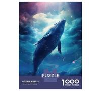 Adult Jigsaw Puzzles1000 Pieces Astral Whale Jigsaws for Adults Family Game Precision Cutting Fun at Home Activities, 38x26cm/1000pcs