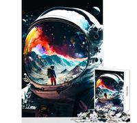 Adult Jigsaw Puzzles1000 Pieces Astronaut Reflections Home Decoration Toys Gift For Birthdays Impossible Game Enhance Love between Couples size 38x26cm