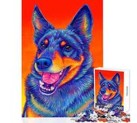 Adult Jigsaw Puzzles1000 Pieces Australian Cattle Dog Hands-on Game for The Whole Family Home Decoration Toys Gifts for Friends And Family (50x75cm)