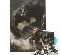 Adult Jigsaw Puzzles1000 Pieces Beast Slayer Educational Challenge Difficult Challenge Toy Wall Decor for And from 14 Years And over (38x52cm)