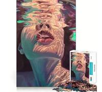 Adult Jigsaw Puzzles1000 Pieces Beautiful Half Water Tight Cut Fun Brain Game Gift Relax Fun Time Christmas Wall Art (38x26cm)