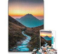 Adult Jigsaw Puzzles1000 Pieces Beautiful Hills at Sunset Challenging Game Toys Learning Educational Secret Santa Gifts 38x26cm(1000pcs)