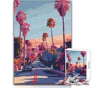 Adult Jigsaw Puzzles1000 Pieces Beverly Hills California Relaxing Games Staycation Kill Time Secret Santa Gifts Size 38x52cm