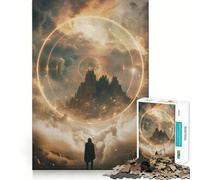 Adult Jigsaw Puzzles1000 Pieces Beyond Earthly Bounds Clean Cut Piece Logic Fun Toy Free Time Game Xmas Decor Gift (50x75cm)