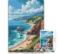 Adult Jigsaw Puzzles1000 Pieces Big Sur California Pixel Relaxing Games Staycation Kill Time Secret Santa Gifts Size 38x52cm