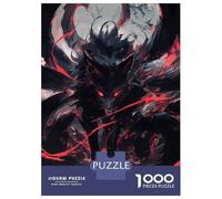 Adult Jigsaw Puzzles1000 Pieces Black Kitsune Power Puzzle for Adults Toy Wall Decor Enhance Memory Christmas Birthday Gifts 52x38cm/1000pcs