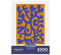 Adult Jigsaw Puzzles1000 Pieces Blue Coral Shape Puzzle for Adults Toy Wall Decor Enhance Memory Christmas Birthday Gifts 38x26cm/1000pcs