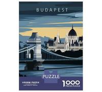 Adult Jigsaw Puzzles1000 Pieces Budapest Cityscape Puzzle for Adults Toy Wall Decor Enhance Memory Christmas Birthday Gifts 70x50cm/1000pcs