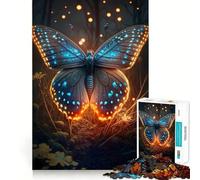 Adult Jigsaw Puzzles1000 Pieces Butterfly Magical Premium Cut Fun Logic Fun Toy Easy Time Play Christmas Wall Art (50x75cm)