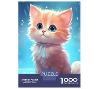 Adult Jigsaw Puzzles1000 Pieces Cat Adorable Puzzle for Adults Toy Wall Decor Enhance Memory Christmas Birthday Gifts 70x50cm/1000pcs