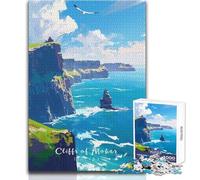 Adult Jigsaw Puzzles1000 Pieces Cliffs of Moher Toys Educational Games Pattern Assembly Art Work Gift Size 50x75cm