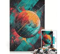 Adult Jigsaw Puzzles1000 Pieces Color Orbit, Anti-Stress Toys, Pattern Assembly, Unique Birthday And Xmas Gifts 38x26cm