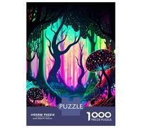 Adult Jigsaw Puzzles1000 Pieces Colorful Forest Abstract Puzzle for Adults DIY Toys Perfect Decoration Unique Birthday And Xmas Gifts 70x50cm/1000pcs