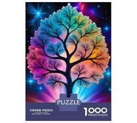 Adult Jigsaw Puzzles1000 Pieces Colorful Fractal Tree Jigsaw Puzzle Relaxing Games Perfect Decoration Unique Birthday And Xmas Gifts 52x38cm/1000pcs