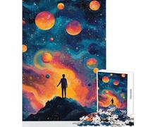 Adult Jigsaw Puzzles1000 Pieces Cosmic Dreamer Brain Teaser Game Hand Speed Race Toy Wall Decor Suitable for Desktop Decoration (52X38cm)