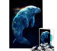 Adult Jigsaw Puzzles1000 Pieces Cosmic Manatee Educational Challenge Difficult Challenge Fun Games for Ages 14 And over (50X75CM)