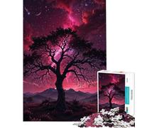 Adult Jigsaw Puzzles1000 Pieces Cosmic Sentinel The Tree of Eternity Challenging To Complete Difficult Challenge Brain Teaser Game for 14+ Puzzle Game Offered (50x75cm)