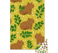 Adult Jigsaw Puzzles1000 Pieces Cute Capybara Pattern Jigsaw Puzzle Family Games But Fun And Humorous Christmas Birthday Gifts 70x50cm/1000pcs