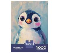 Adult Jigsaw Puzzles1000 Pieces Cute Penguin Artwork-3 Jigsaws for Adults Brain Teaser Game Presents for Women Fun Activities at Home 52x38cm/1000pcs