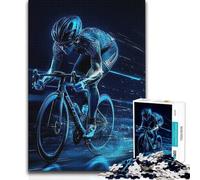 Adult Jigsaw Puzzles1000 Pieces Cyclist in Motion Challenging Game Toys Learning Educational Secret Santa Gifts 38x26cm(1000pcs)