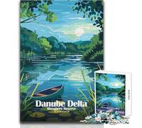 Adult Jigsaw Puzzles1000 Pieces Danube Delta Biosphere Reserve Romania Toys Educational Games Pattern Assembly Art Work Gift Size 50x75cm