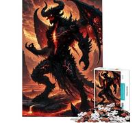Adult Jigsaw Puzzles1000 Pieces Demon in Hell Help The Brain Exercise Presents for Women Family Games Suitable for Ages 14 And Up (50X75CM)
