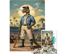 Adult Jigsaw Puzzles1000 Pieces Dino League Legends Educational Challenge Difficult Challenge Fun Games for Ages 14 And over (38X26CM)