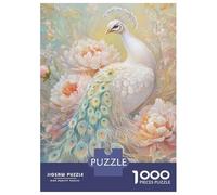 Adult Jigsaw Puzzles1000 Pieces Elegant Peacock in Bloom Puzzle for Adults DIY Toys Perfect Decoration Unique Birthday And Xmas Gifts 38x26cm/1000pcs
