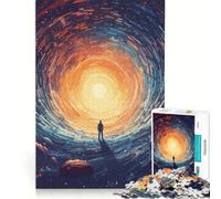 Adult Jigsaw Puzzles1000 Pieces Event Horizon, Educational Toy, Pattern Assembly, with Matching Poster And Trivia Sheet 38x26cm