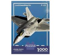 Adult Jigsaw Puzzles1000 Pieces F-22 Raptor Lockheed Martin's Stealth Fighter Jigsaws for Adults Anti-Stress Toys A Work of Art Fun Activities at Home 52x38cm/1000pcs