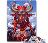 Adult Jigsaw Puzzles1000 Pieces Fantasy Female Warrior Challenging Game And Family Play Challenging Game Gifts 38x26cm