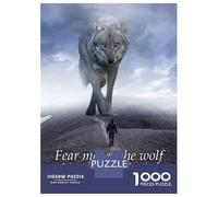Adult Jigsaw Puzzles1000 Pieces Fear Makes The Wolf Bigger Adult Puzzles Family Game Staycation Kill Time Unique Birthday And Xmas Gifts 70x50cm/1000pcs