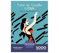 Adult Jigsaw Puzzles1000 Pieces Feria De Sevilla Spain Jigsaws for Adults Brain Teaser Game Presents for Women Fun Activities at Home 38x26cm/1000pcs