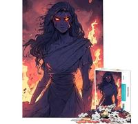 Adult Jigsaw Puzzles1000 Pieces Fiery Woman Priest Challenging To Complete Difficult Challenge Brain Teaser Game for 14+ Puzzle Game Offered (38x52cm)