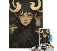 Adult Jigsaw Puzzles1000 Pieces Forest Spirit with Animals Help The Brain Exercise Presents for Women Family Games Suitable for Ages 14 And Up (38X52CM)