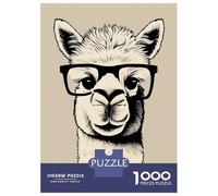 Adult Jigsaw Puzzles1000 Pieces Funny Hipster Alpaca Adult Puzzles Family Game Staycation Kill Time Unique Birthday And Xmas Gifts 70x50cm/1000pcs